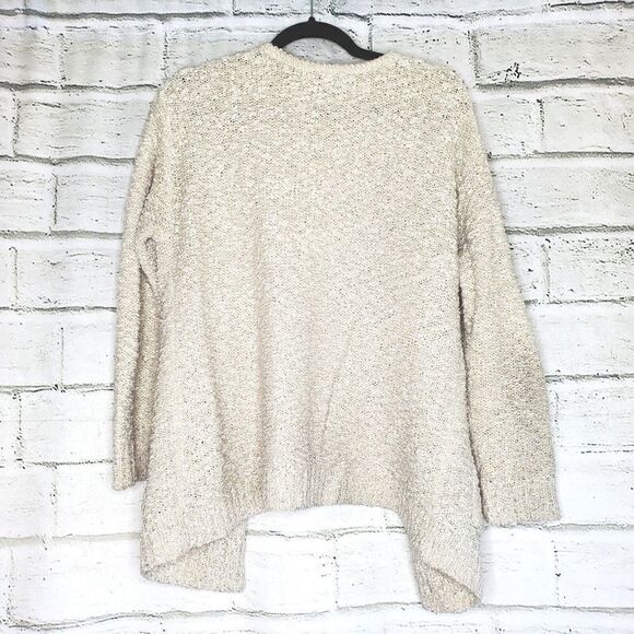 Topshop Cream Open Front Long Sleeve Knit Cardigan Womens 6 Casual - Picture 4 of 7